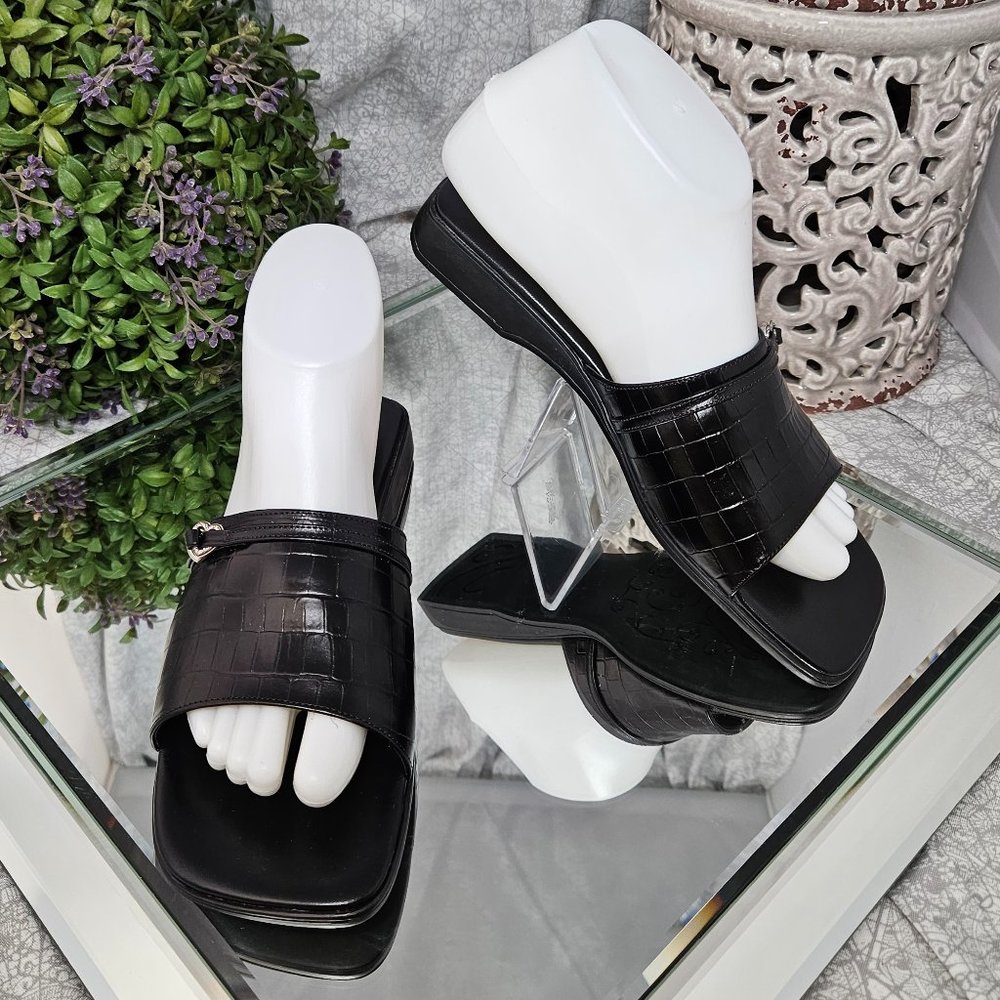 Brighton Crocodile Leather Mules
